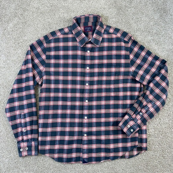 UNTUCKit Other - UNTUCKit Capranera Shirt Mens Large Green Red Plaid Cotton Long Sleeve Button Up